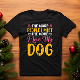 open lay black dog lovers t shirt more i love my dog