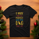 open lay black dog lovers t shirt my dog loves me