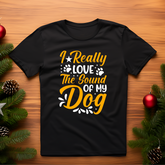 open lay black dog lovers t shirt sound of my dog