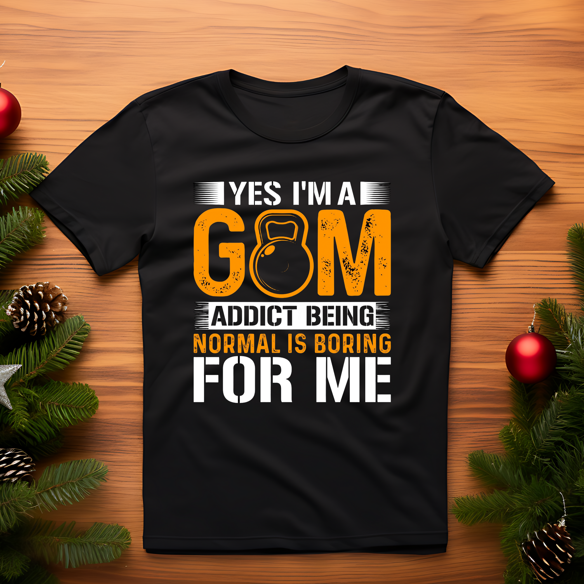 open lay black gym t shirt a gym addict normal is boring