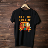 open lay black quirky t shirt desi me