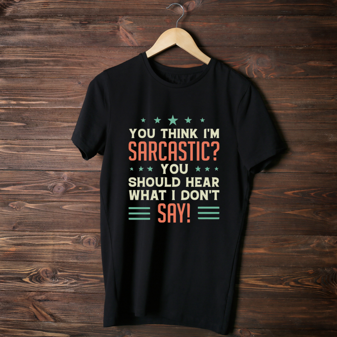 open lay black quirky t shirt hear what is unsaid