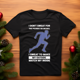 open lay black running t shirt sweat to match outside inside