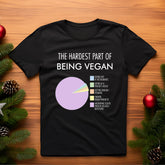 open lay black vegan t shirt the hardest part