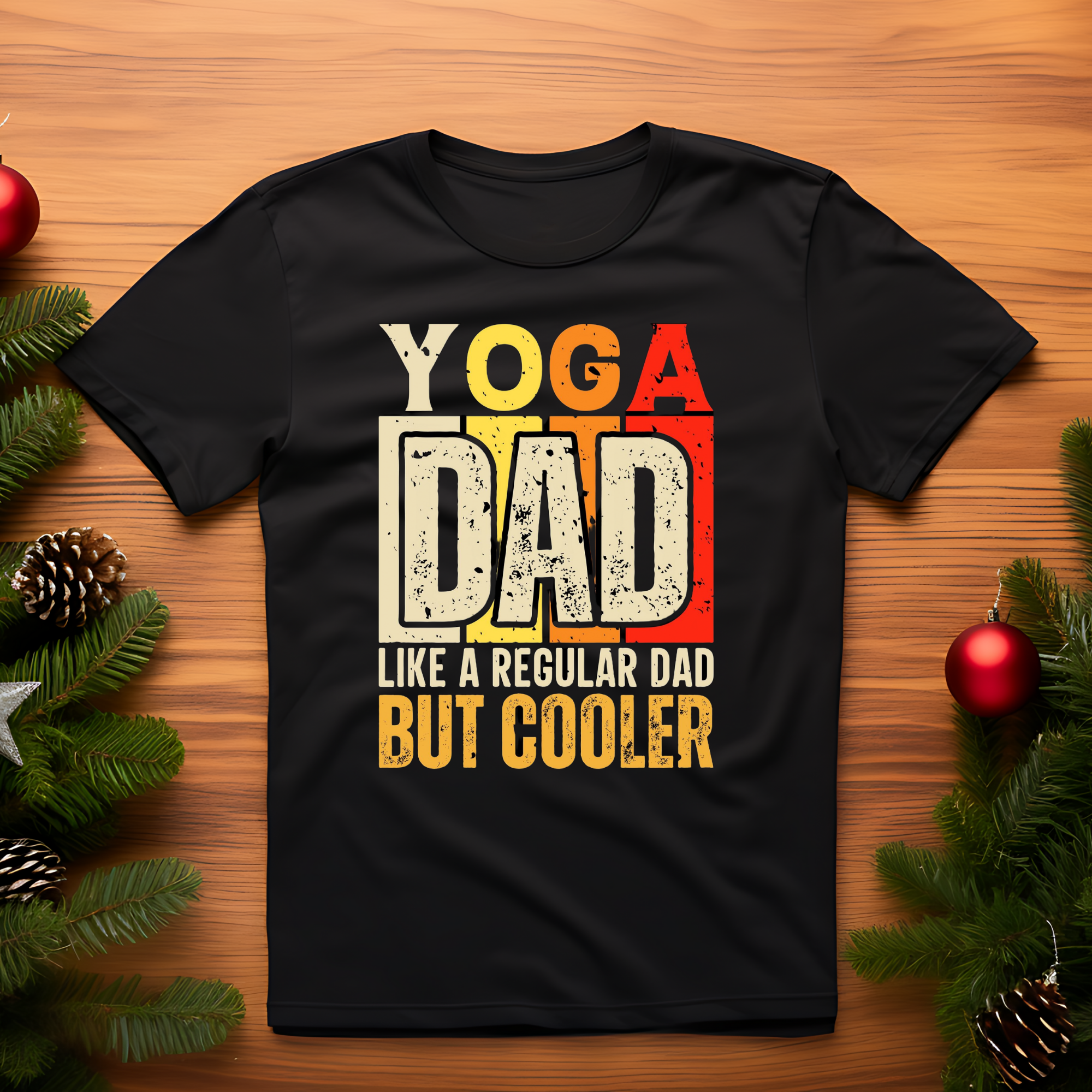 open lay black yoga t shirt cooler dad