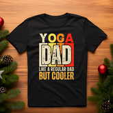 open lay black yoga t shirt cooler dad