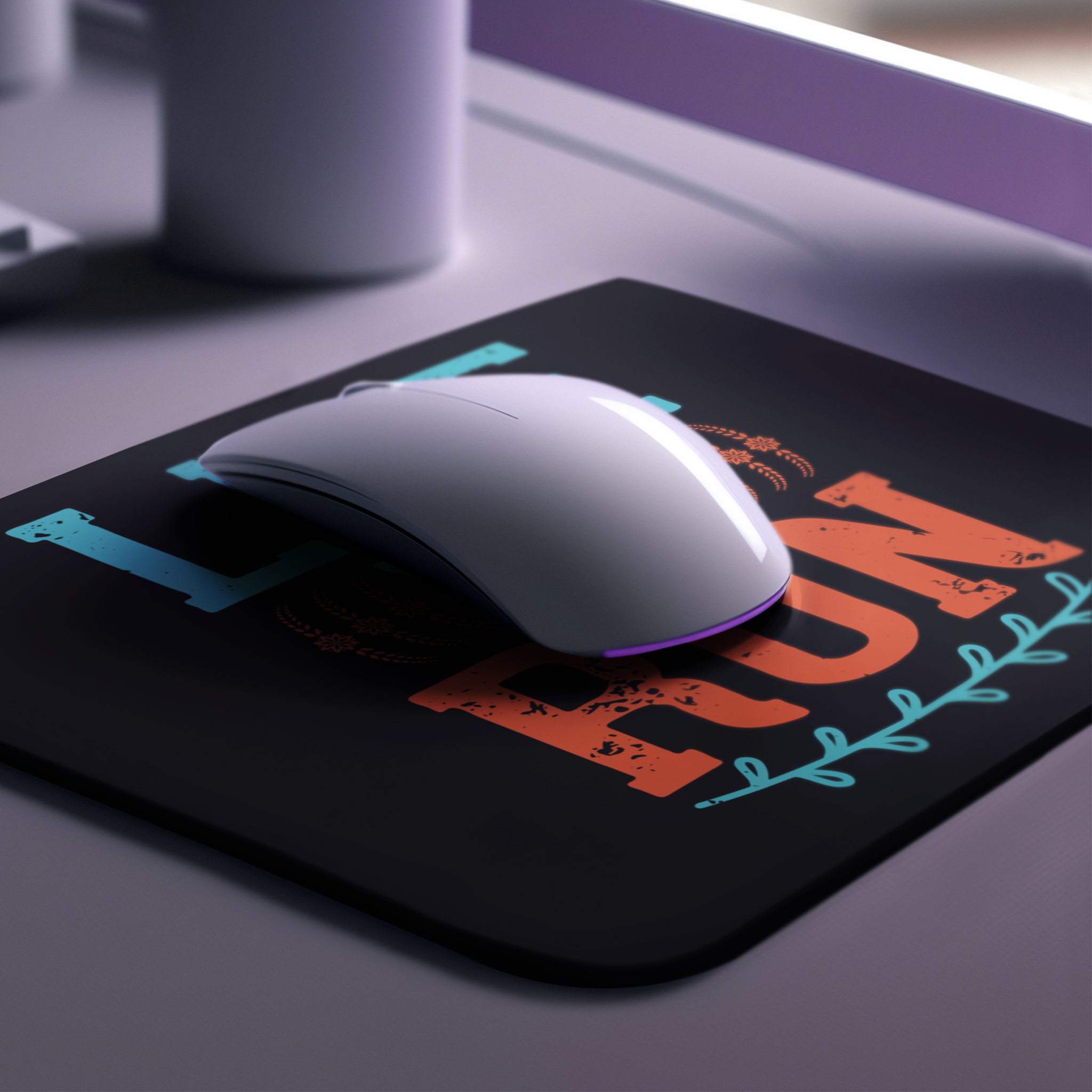 Mouse Pads with Motivational Themes for Runners