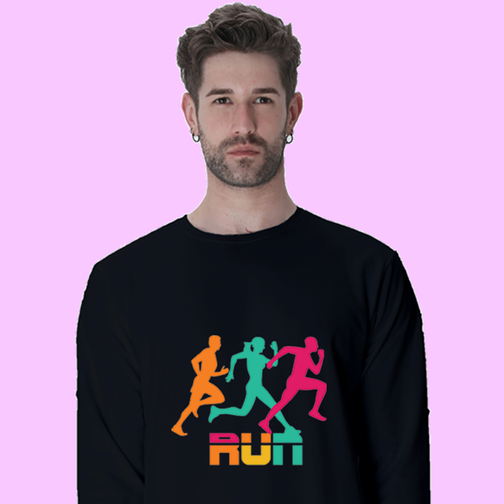 Men Sweatshirts with Theme for Runners