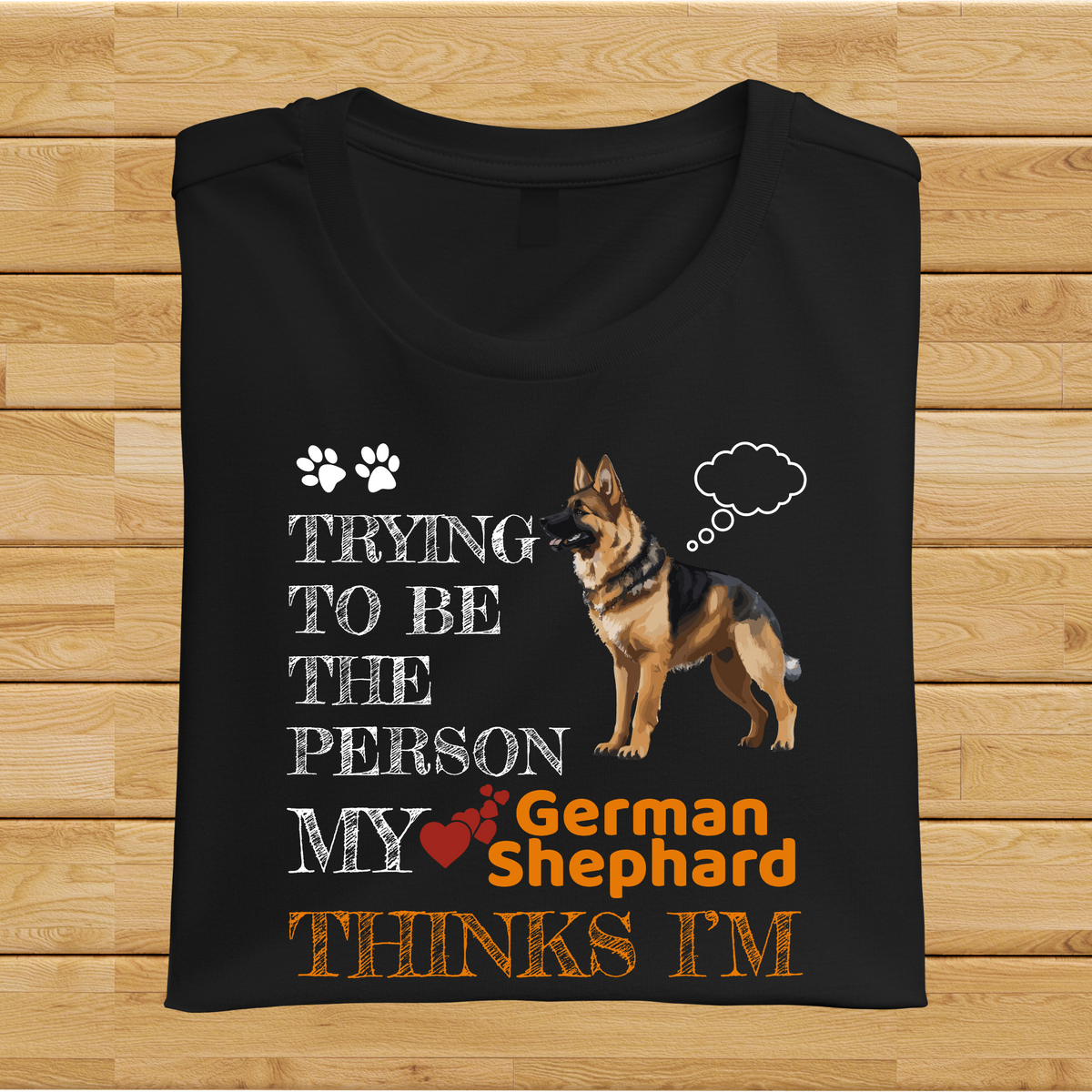 Trying to be the person my German Shephard thinks I am