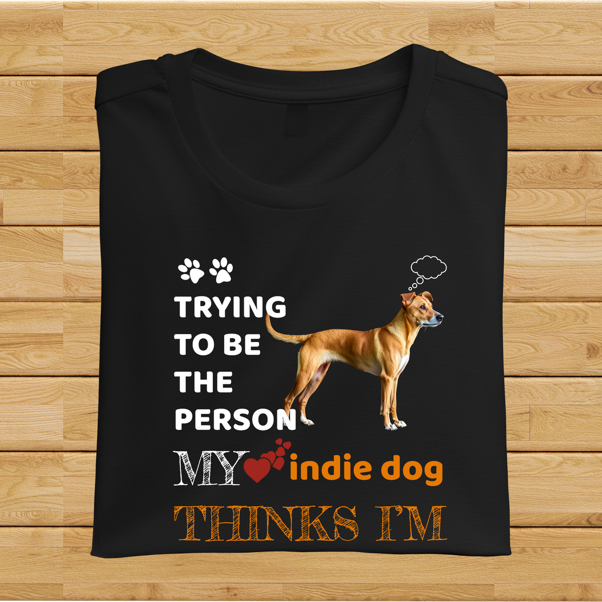 Trying to be the person my Indie Dog thinks I am