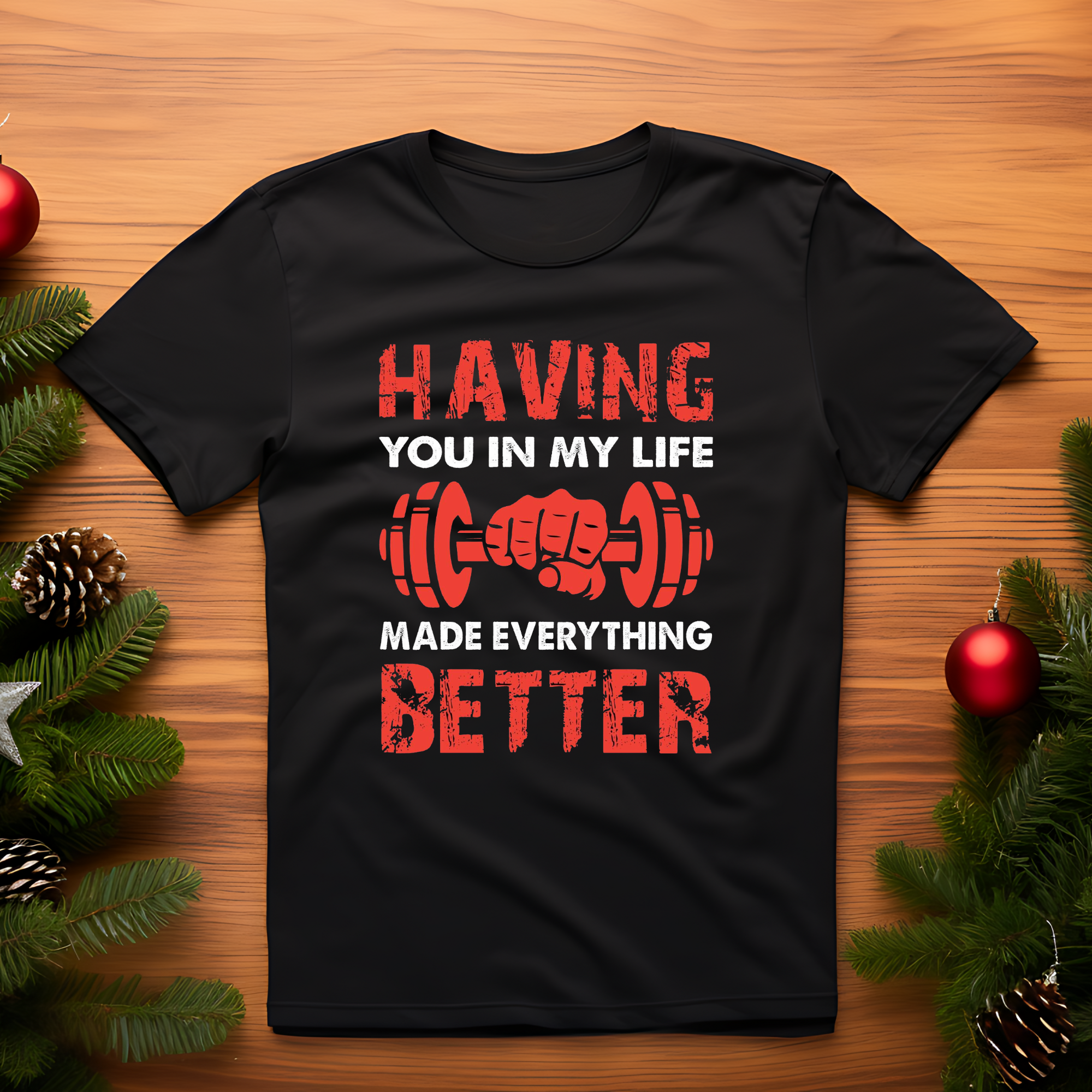 open lay black gym t shirt everything better