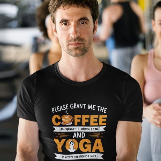 Please grant me Coffee and Yoga - T Shirts